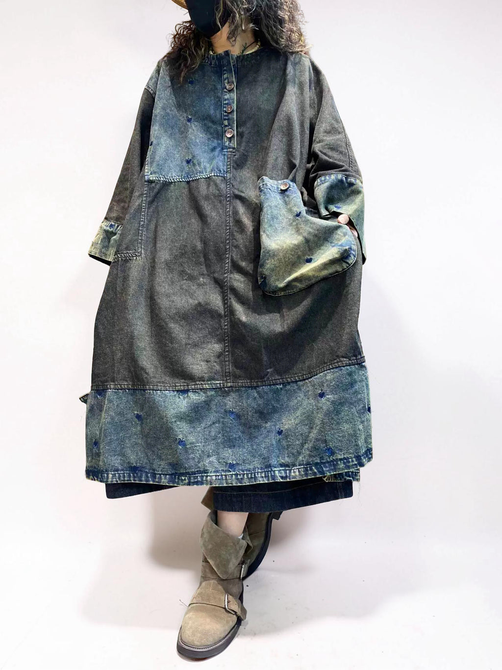 Flowy oversized Denim dress