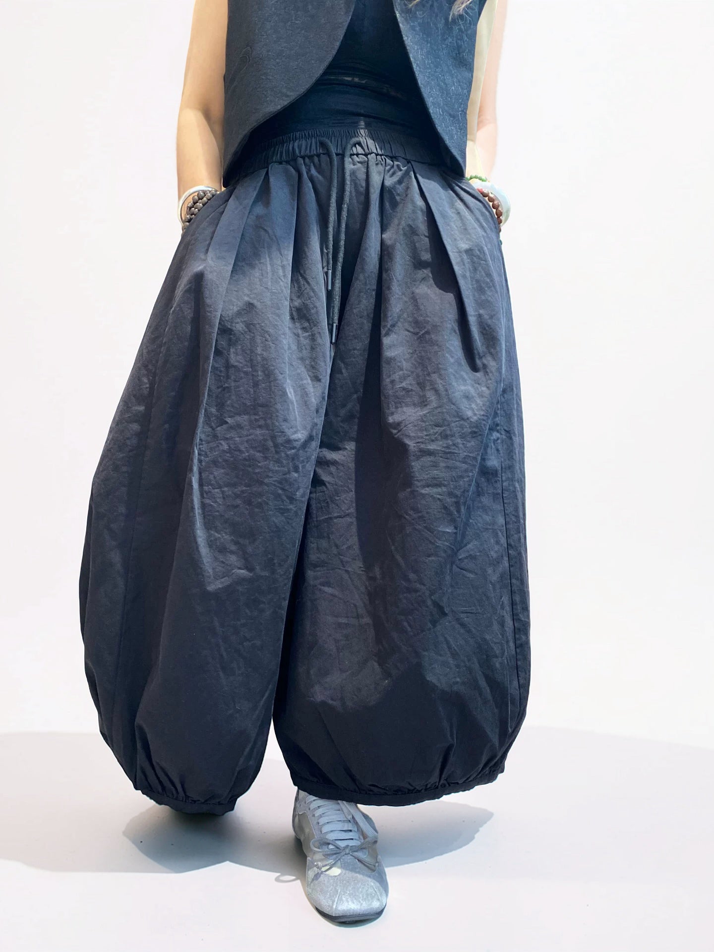Oversized Sculptural Balloon Pants