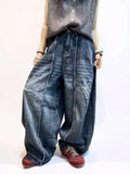 Japanese Balloon Denim Pants | Oversized Barrel Leg Jeans | Artisan Washed Wide Leg Denim