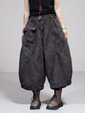 Washed Vintage Cargo Harem Pants