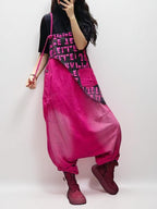 Patchwork Bib Harem Overalls