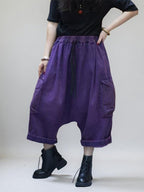 Loose Denim Harem Pants  | Oversized Cargo Pants