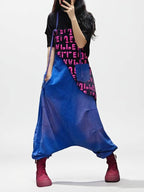 Patchwork Bib Harem Overalls