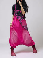 Patchwork Bib Harem Overalls