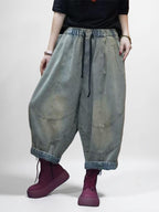 Patchwork Harem Pants