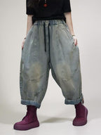 Patchwork Harem Pants