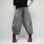 Patchwork Harem Pants