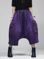 Loose Denim Harem Pants  | Oversized Cargo Pants