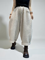 Quilted  Harem Unisex Balloon Trousers
