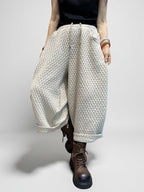 Quilted  Harem Unisex Balloon Trousers