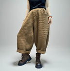 Quilted  Harem Unisex Balloon Trousers