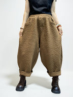 Quilted  Harem Unisex Balloon Trousers