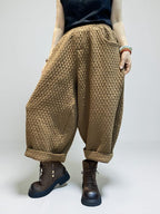 Quilted  Harem Unisex Balloon Trousers