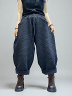 Quilted  Harem Unisex Balloon Trousers
