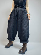 Quilted  Harem Unisex Balloon Trousers