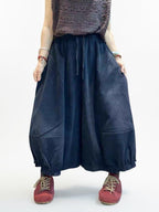 Vintage Wash Cotton Balloon Pants