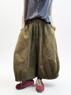 Vintage Wash Cotton Balloon Pants