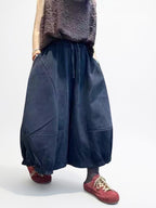 Vintage Wash Cotton Balloon Pants