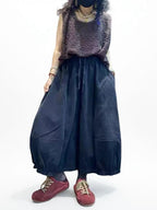 Vintage Wash Cotton Balloon Pants