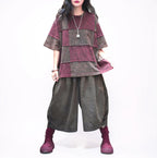 Patchwork Harem Pants