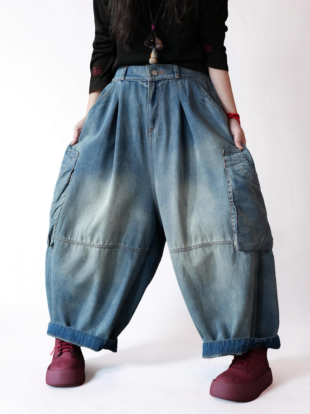 Vintage Washed Workwear Pants