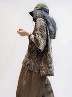 Distressed Double-Layer Cut Fabric Top