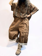 Distressed Double-Layer Cut Fabric Top
