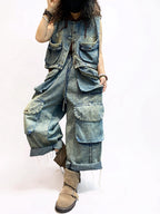 Washed Denim Utility Set