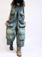 Washed Denim Utility Set