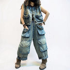 Washed Denim Utility Set