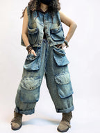 Washed Denim Utility Set