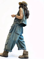 Washed Denim Utility Set