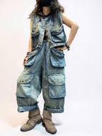 Washed Denim Utility Set