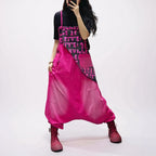 Patchwork Bib Harem Overalls