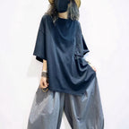 Oversized Asymmetrical Cotton T-Shirt