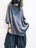 Oversized Asymmetrical Cotton T-Shirt