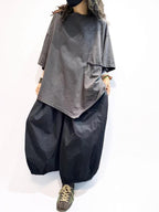 Oversized Asymmetrical Cotton T-Shirt