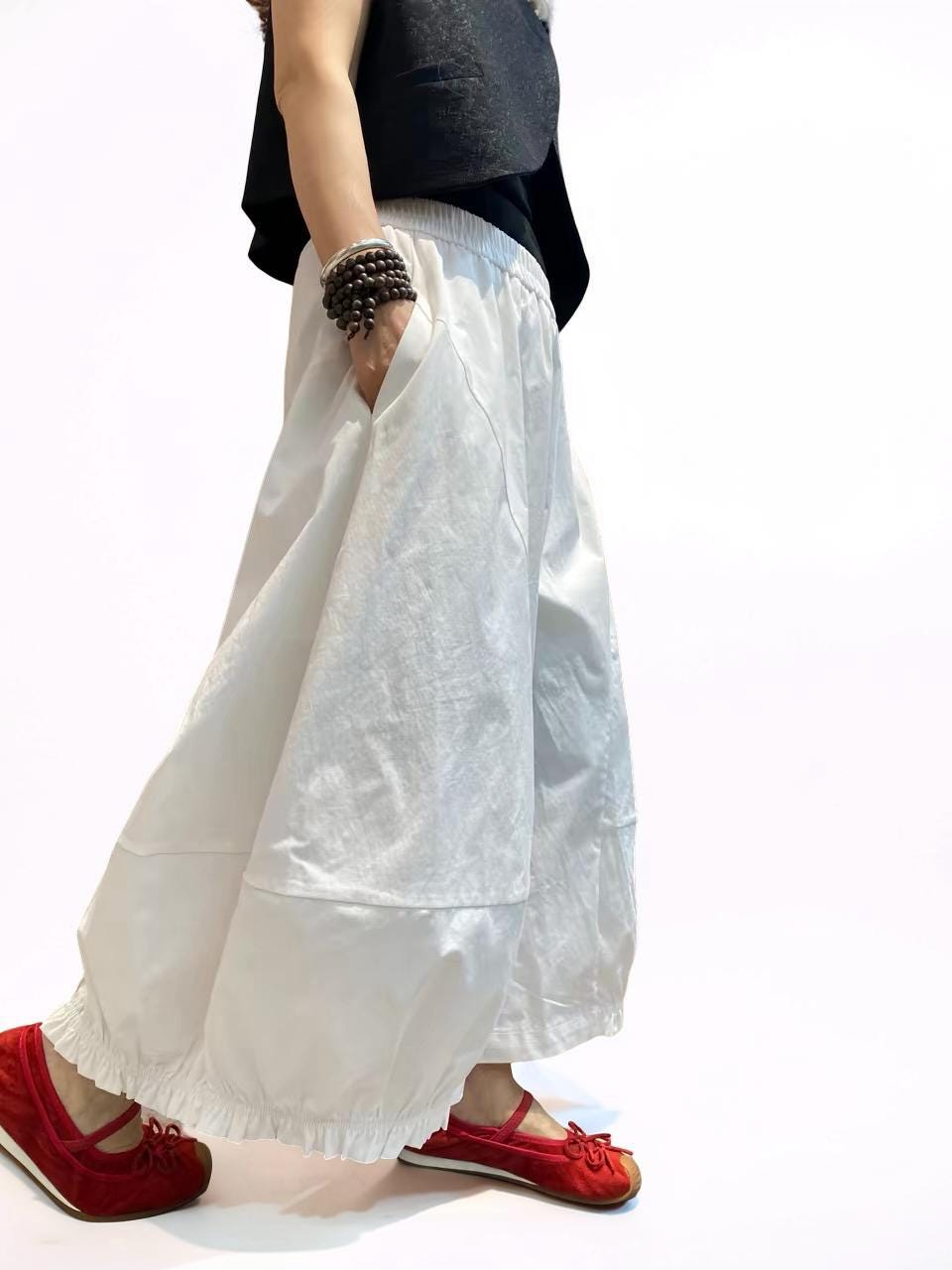 Lightweight Japanese Balloon Pants | Breathable Cotton | Oversized Avant-Garde Trousers
