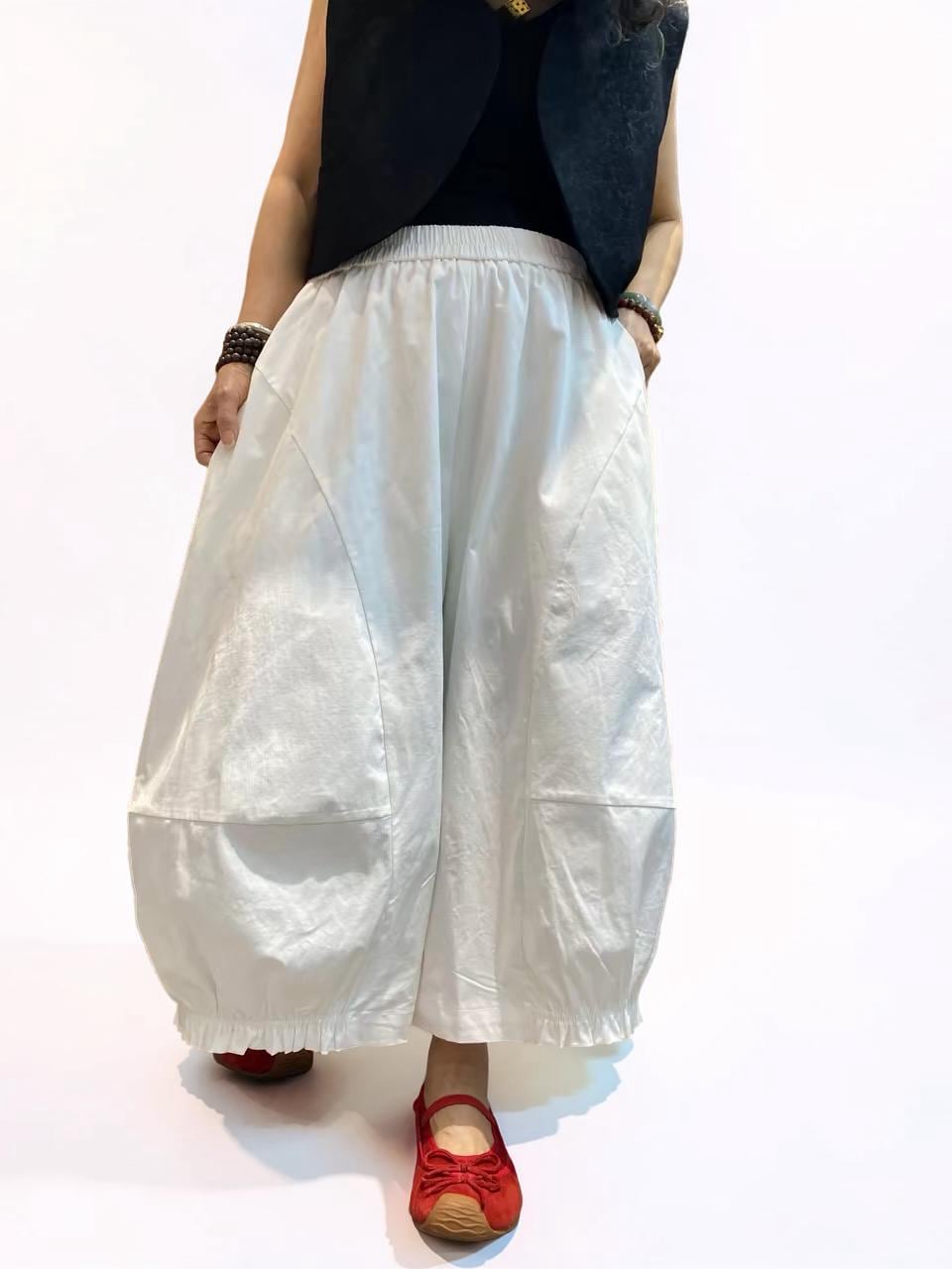 Lightweight Japanese Balloon Pants | Breathable Cotton | Oversized Avant-Garde Trousers