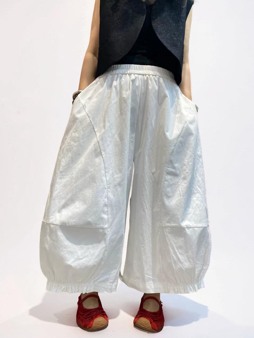 Lightweight Japanese Balloon Pants | Breathable Cotton | Oversized Avant-Garde Trousers