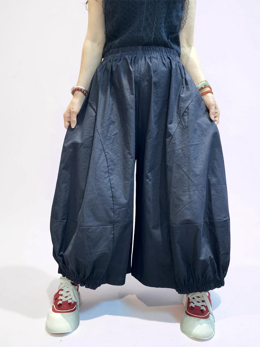 Lightweight Japanese Balloon Pants | Breathable Cotton | Oversized Avant-Garde Trousers