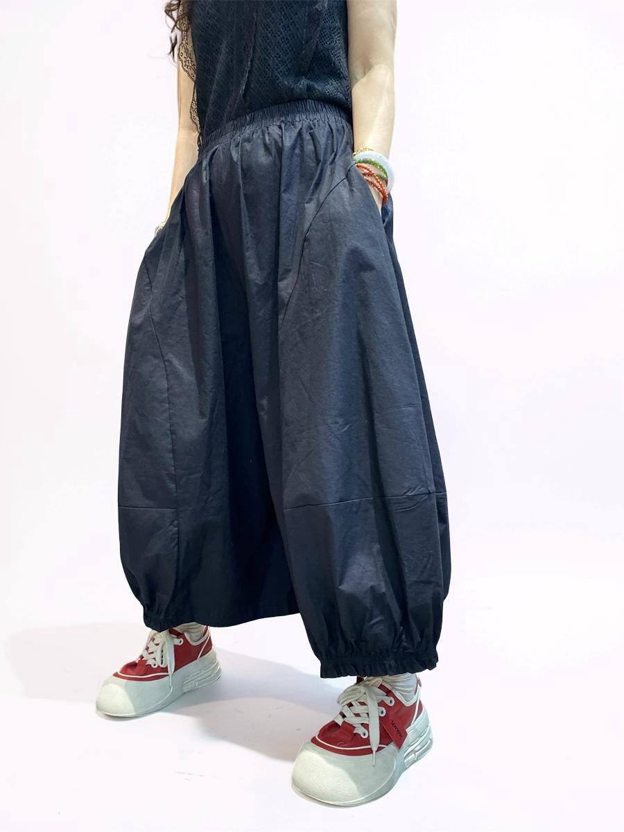 Lightweight Japanese Balloon Pants | Breathable Cotton | Oversized Avant-Garde Trousers