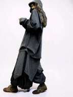 Oversized Cotton Drop Shoulder Tee, Relaxed Lagenlook Top, Boho Style