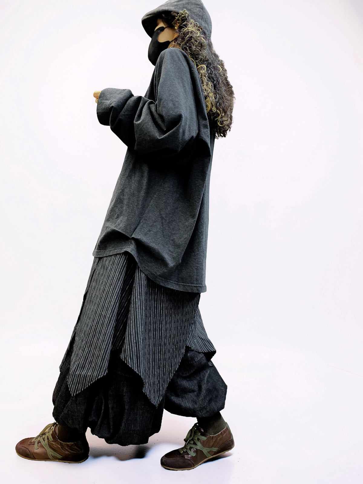 Oversized Cotton Drop Shoulder Tee, Relaxed Lagenlook Top, Boho Style