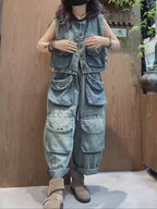 Washed Denim Utility Set