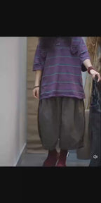 Patchwork Harem Pants
