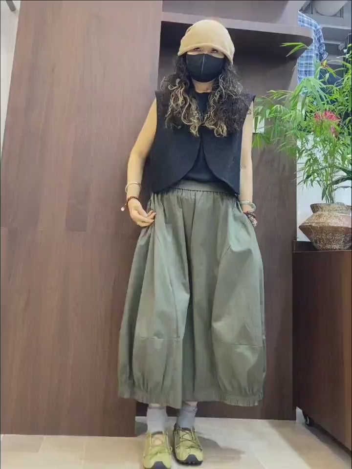Lightweight Japanese Balloon Pants | Breathable Cotton | Oversized Avant-Garde Trousers
